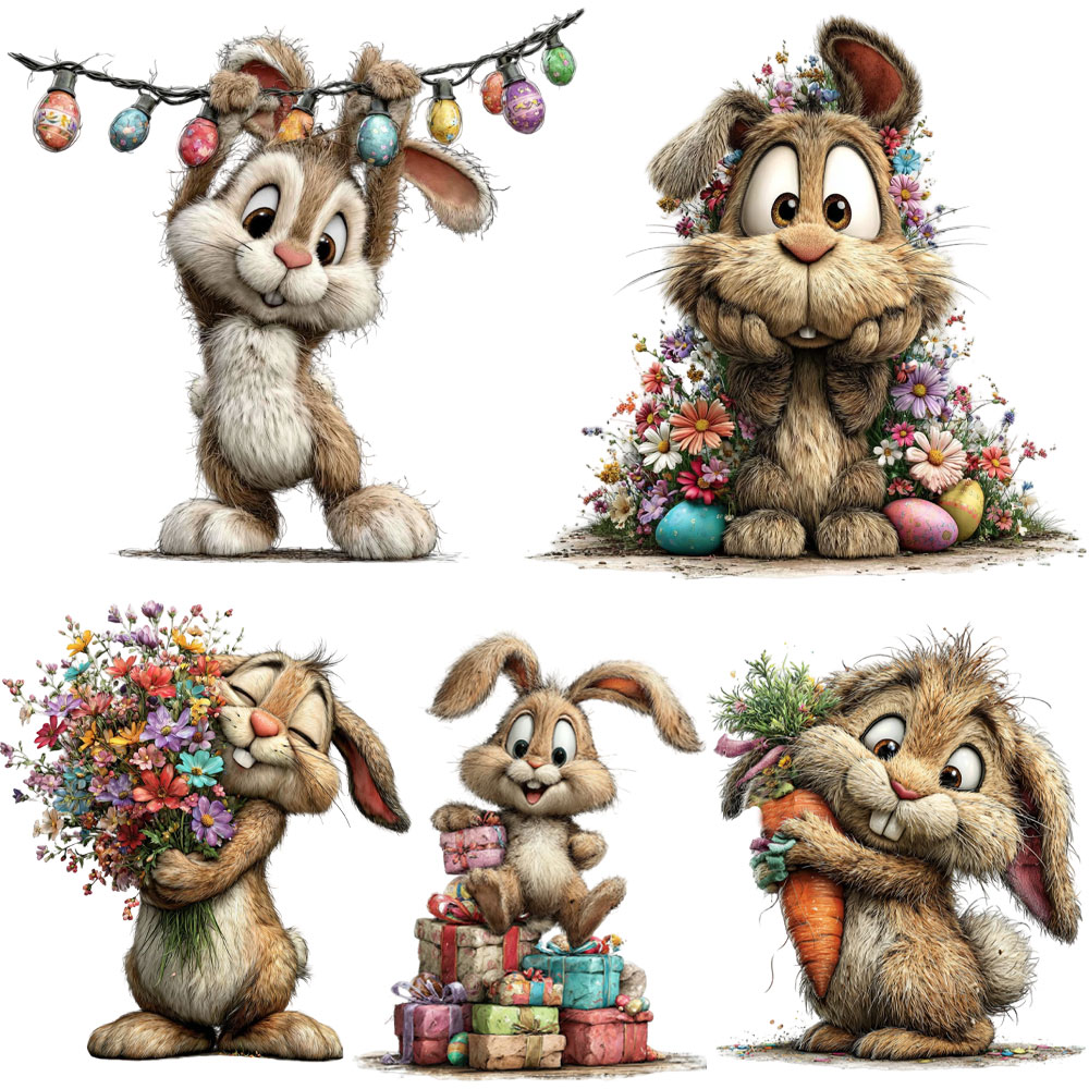 Plant Parent Hoodie - Easter Bunny Heat Transfer Stickers Cartoon