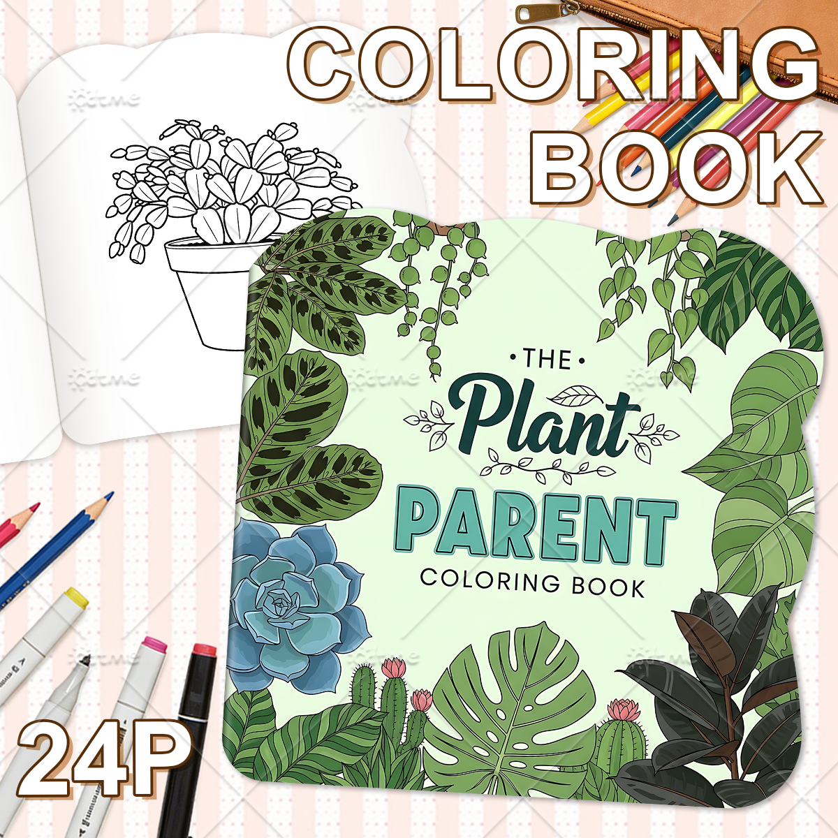 THE Plant PARENTE Coloring Boo – обзор и цена The Plant Parent